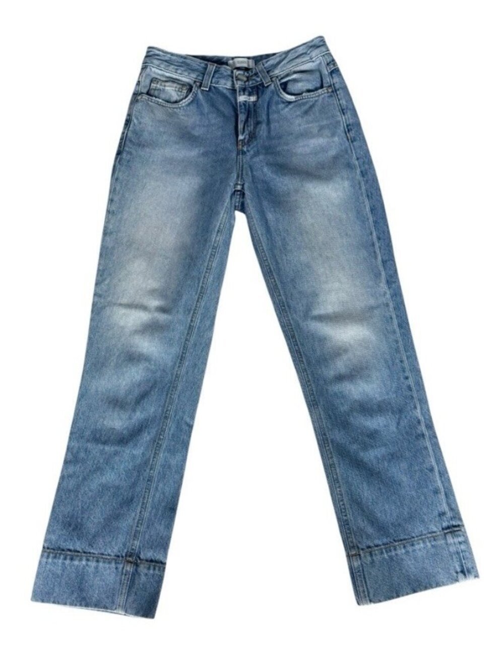 CLOSED Denim Women's Sz 25 Gloria Relaxed Fit High Waist Cropped Jeans Italy